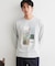 【洗濯機OK】ポンチ長袖フォト長袖Tシャツ