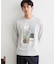 【洗濯機OK】ポンチ長袖フォト長袖Tシャツ