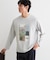 【洗濯機OK】ポンチ長袖フォト長袖Tシャツ