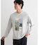 【洗濯機OK】ポンチ長袖フォト長袖Tシャツ