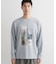【洗濯機OK】ポンチ長袖フォト長袖Tシャツ
