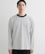 【洗濯機OK】リップルボーダー長袖Tシャツ