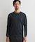 【ジャケットインにおすすめ】ビジネス長袖Tシャツ 洗濯機OK／襟高