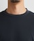 【ジャケットインにおすすめ】ビジネス長袖Tシャツ 洗濯機OK／襟高