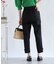 【オフィスにもデイリーにも】裾リボンストレッチパンツ