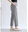 【オフィスにもデイリーにも】裾リボンストレッチパンツ