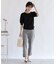 【オフィスにもデイリーにも】裾リボンストレッチパンツ