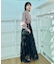 【ふわっと揺れる華やぎスカート】ブークレチュールスカート