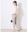 【ラクチンきれい見えパンツ】リボンハイパーストレッチパンツ