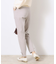 【ラクチンきれい見えパンツ】リボンハイパーストレッチパンツ