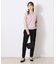 【ラクチンきれい見えパンツ】リボンハイパーストレッチパンツ