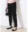 【ラクチンきれい見えパンツ】リボンハイパーストレッチパンツ
