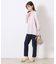 【ラクチンきれい見えパンツ】リボンハイパーストレッチパンツ
