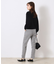 【ラクチンきれい見えパンツ】リボンハイパーストレッチパンツ