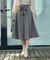 【きれいめ・美脚効果・通勤】ネオシャンブルラップ風スカート