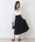 【きれいめ・美脚効果・通勤】ネオシャンブルラップ風スカート