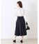 【きれいめ・美脚効果・通勤】ネオシャンブルラップ風スカート
