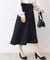 【きれいめ・美脚効果・通勤】ネオシャンブルラップ風スカート