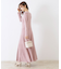 【上品な落ち感・美シルエット】アイレットリブデザインニットワンピース