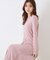 【上品な落ち感・美シルエット】アイレットリブデザインニットワンピース