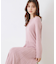 【上品な落ち感・美シルエット】アイレットリブデザインニットワンピース