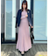 【上品な落ち感・美シルエット】アイレットリブデザインニットワンピース