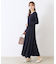 【上品な落ち感・美シルエット】アイレットリブデザインニットワンピース