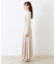 【上品な落ち感・美シルエット】アイレットリブデザインニットワンピース
