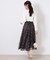 【華やか・通勤・華奢見え】バックレースアップエンブロスカート