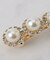 パール調ビジューデザインバレッタ