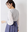 【大人可愛い・フェミニン・通勤】袖レースドッキングニット
