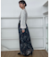 【大人可愛い・フェミニン・通勤】袖レースドッキングニット