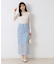 チュールクルーネックTシャツ