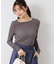 チュールクルーネックTシャツ