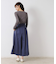 チュールクルーネックTシャツ