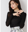 チュールクルーネックTシャツ