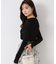 チュールクルーネックTシャツ