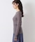 チュールクルーネックTシャツ
