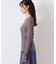 チュールクルーネックTシャツ