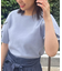 【一枚でキマる・華やか】パール調付チューリップ袖ニット