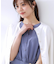 【ドライタッチ・しわになりにくい・通勤】麻調シャツワンピース