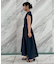 【ドライタッチ・しわになりにくい・通勤】麻調シャツワンピース