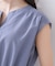 【ドライタッチ・しわになりにくい・通勤】麻調シャツワンピース