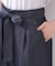 【リボン付き・通勤】シャンブレーワイドパンツ