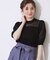 【上品な透け感・通勤】シアーシャーリングニットトップス