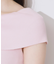 リブオフショルニット