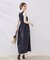 布帛ドッキングニットワンピース
