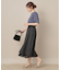 【マシンウォッシャブル・美シルエット】裾シアーフレアスカート