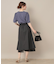 【マシンウォッシャブル・美シルエット】裾シアーフレアスカート