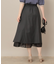 【マシンウォッシャブル・美シルエット】裾シアーフレアスカート